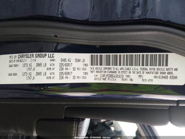 Jeep Cherokee Latitude 2014 1C4PJMCB9EW181619 Image 9