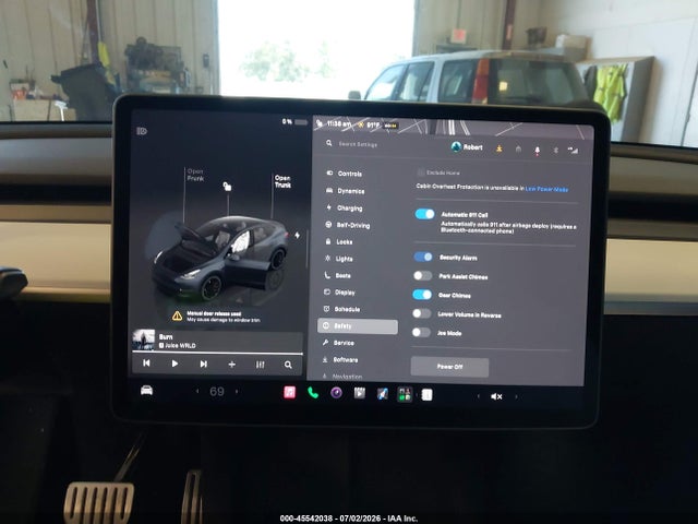 45542038 :رقم المزاد ، 7SAYGDEF1PF646519 vin ، 2023 Tesla Model Y Performance Dual Motor All-wheel Drive مزاد بيع