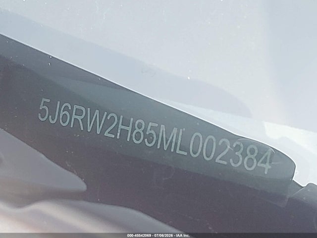 45542069 :رقم المزاد ، 5J6RW2H85ML002384 vin ، 2021 Honda Cr-v Awd Ex-l مزاد بيع