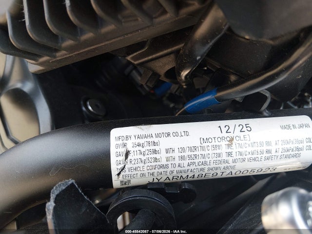 Yamaha Mtn690 2026 JYARM48E9TA005923 Image 10