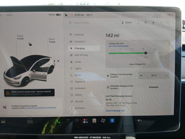 Tesla Model 3 Standard Range Plus Rear-wheel Drive 2021 5YJ3E1EA8MF991610 Image 17