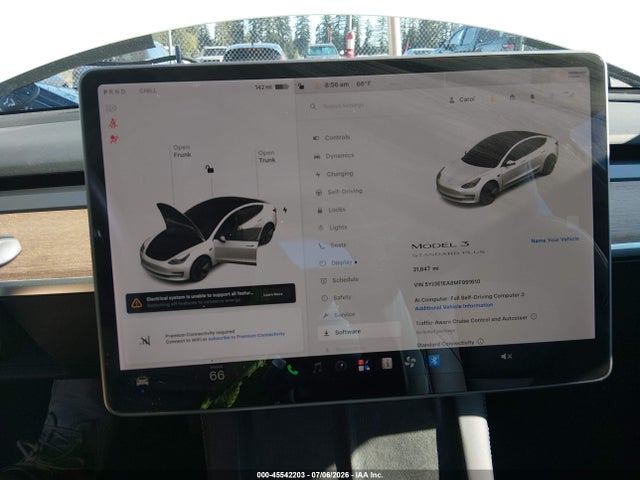 Tesla Model 3 Standard Range Plus Rear-wheel Drive 2021 5YJ3E1EA8MF991610 Image 7