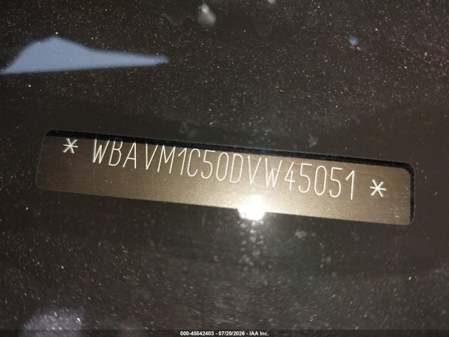 45542403 :رقم المزاد ، WBAVM1C50DVW45051 vin ، 2013 Bmw X1 Sdrive28i مزاد بيع