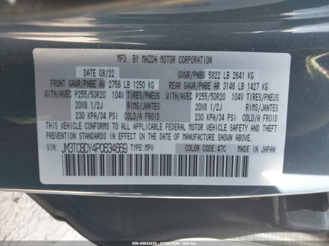Mazda Cx-9 Carbon Edition 2023 JM3TCBDY4P0634669 Image 9