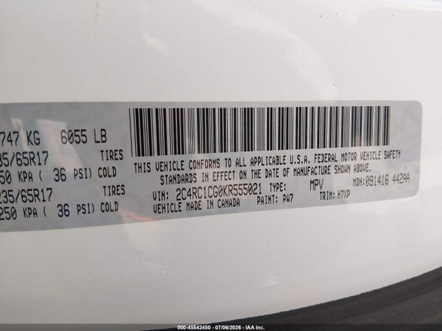 Chrysler Pacifica Lx 2019 2C4RC1CG0KR555021 Image 9