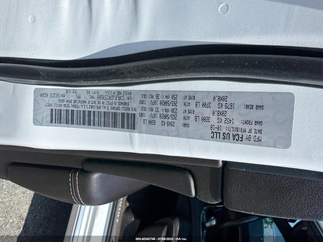 Aukcja sprzedaży 2019 Jeep Grand Cherokee Summit 4x4, vin: 1C4RJFJG7KC578309, numer aukcji: 45542748