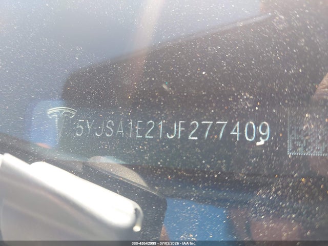 Продаж на аукціоні авто 2018 Tesla Model S 100d/75d/p100d, vin: 5YJSA1E21JF277409, номер лоту: 45542999
