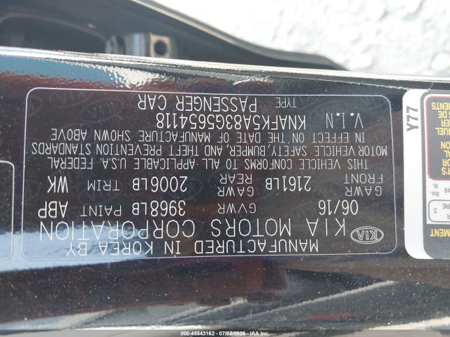 KIA FORTE LX 2016 KNAFK5A83G5654118 Image 9
