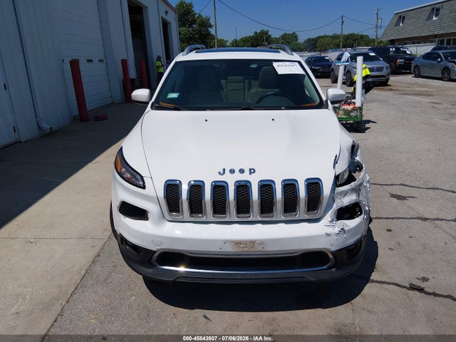 2016 Jeep Cherokee Limited მანქანა იყიდება აუქციონზე, vin: 1C4PJMDB5GW170330, აუქციონის ნომერი: 45543507