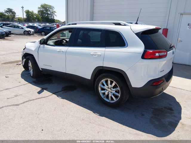 2016 Jeep Cherokee Limited მანქანა იყიდება აუქციონზე, vin: 1C4PJMDB5GW170330, აუქციონის ნომერი: 45543507