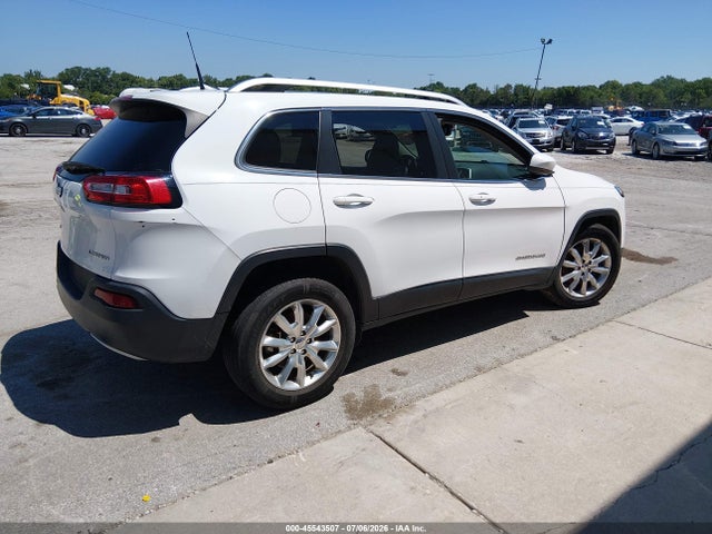 2016 Jeep Cherokee Limited მანქანა იყიდება აუქციონზე, vin: 1C4PJMDB5GW170330, აუქციონის ნომერი: 45543507