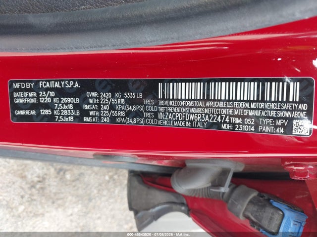 Продажа на аукционе авто 2024 Dodge Hornet R/t Plus Eawd, vin: ZACPDFDW6R3A22474, номер лота: 45543520