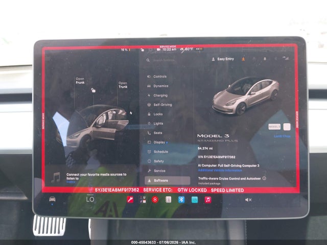 Продаж на аукціоні авто 2021 Tesla Model 3 Standard Range Plus Rear-wheel Drive, vin: 5YJ3E1EA8MF917362, номер лоту: 45543633