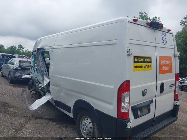 2023 Ram Promaster 2500 High Roof 159 Wb მანქანა იყიდება აუქციონზე, vin: 3C6LRVDG7PE529834, აუქციონის ნომერი: 45543716