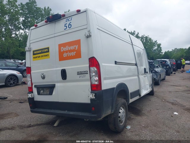 2023 Ram Promaster 2500 High Roof 159 Wb მანქანა იყიდება აუქციონზე, vin: 3C6LRVDG7PE529834, აუქციონის ნომერი: 45543716