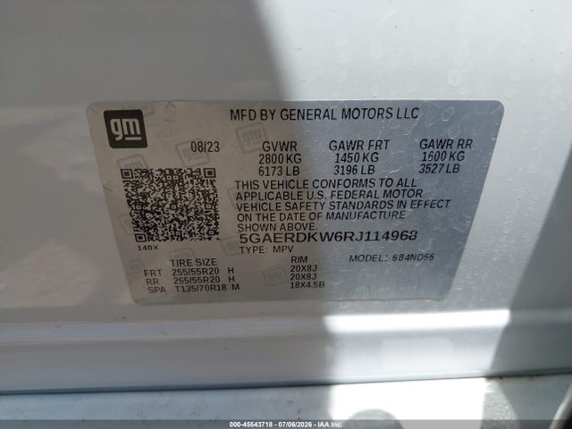 Продаж на аукціоні авто 2024 Buick Enclave Avenir Fwd, vin: 5GAERDKW6RJ114968, номер лоту: 45543718