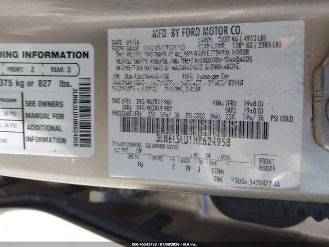 Lincoln Mkz Hybrid Select 2017 3LN6L5LU1HR624958 Image 9