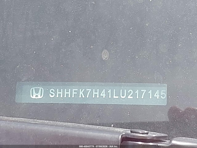 SHHFK7H41LU217145 Honda Civic Sport