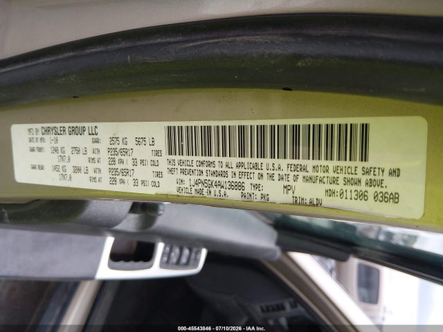 Aukcja sprzedaży 2010 Jeep Liberty Limited, vin: 1J4PN5GK4AW136886, numer aukcji: 45543846