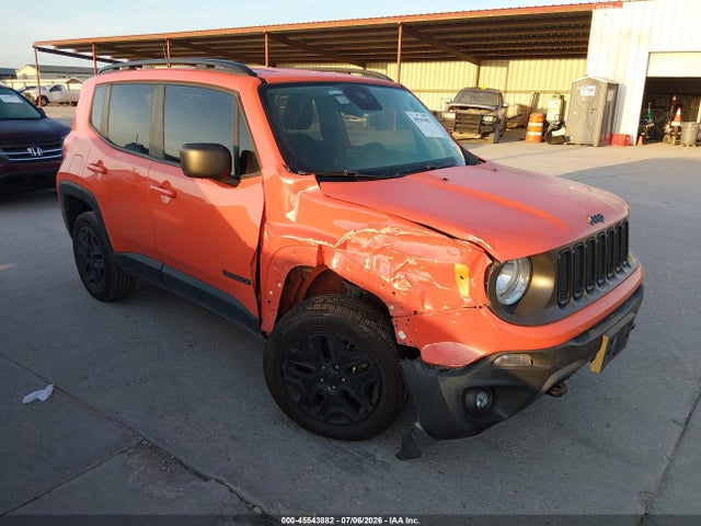 2018 Jeep Renegade Upland Edition 4x4 მანქანა იყიდება აუქციონზე, vin: ZACCJBAB1JPJ00722, აუქციონის ნომერი: 45543882