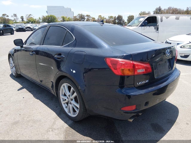 45543987 :رقم المزاد ، JTHBK262775039591 vin ، 2007 Lexus Is 250 مزاد بيع