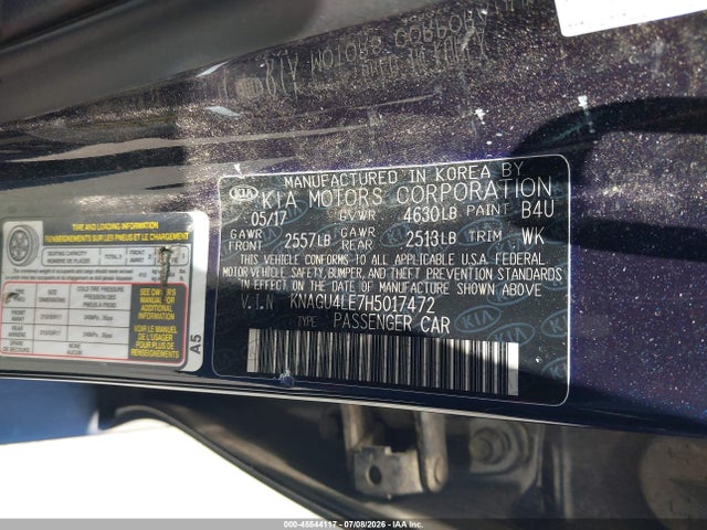 KIA Optima Hybrid Ex 2017 KNAGU4LE7H5017472 Image 9