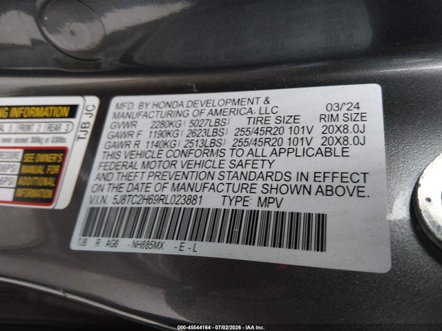 Acura Rdx A-spec Package 2024 5J8TC2H69RL023881 Image 9