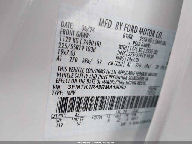 Ford Mustang Mach-e Select 2024 3FMTK1R48RMA19050 Image 9