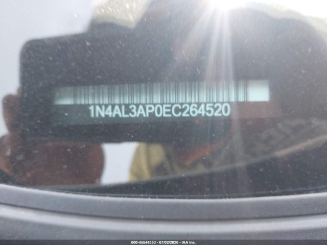 Продаж на аукціоні авто 2014 Nissan Altima 2.5 Sl, vin: 1N4AL3AP0EC264520, номер лоту: 45544353