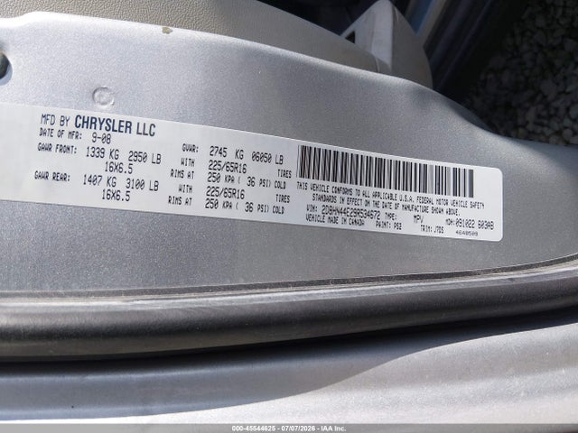 Aukcja sprzedaży 2009 Dodge Grand Caravan Se, vin: 2D8HN44E29R534672, numer aukcji: 45544625