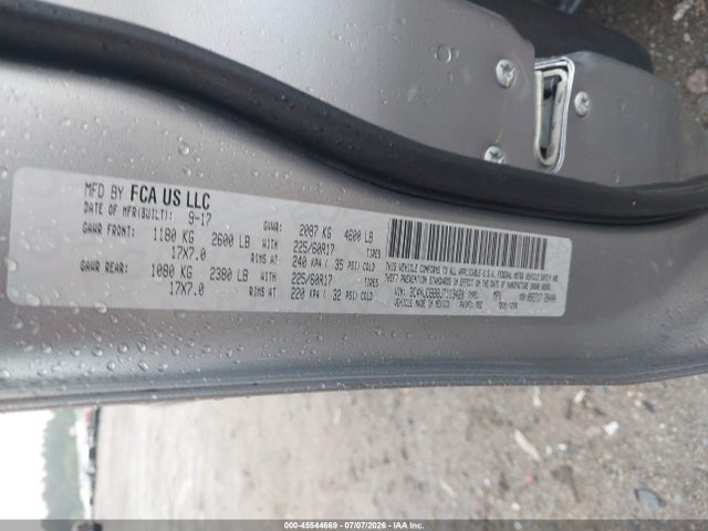 45544669 :رقم المزاد ، 3C4NJDBB8JT113420 vin ، 2018 Jeep Compass Latitude 4x4 مزاد بيع
