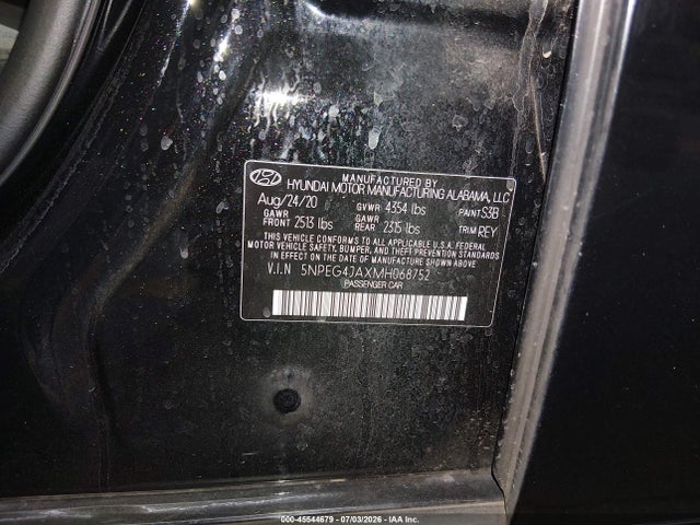 Hyundai SONATA SE 2021 5NPEG4JAXMH068752 Image 9