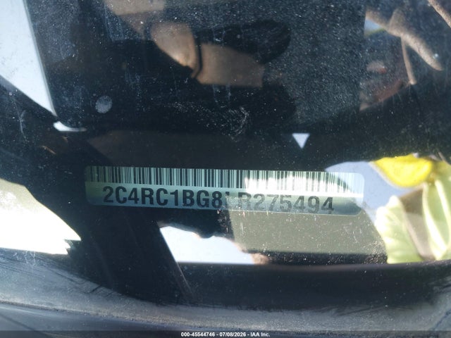 Aukcja sprzedaży 2020 Chrysler Pacifica Touring L, vin: 2C4RC1BG8LR275494, numer aukcji: 45544746