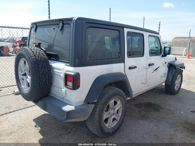 2021 Jeep Wrangler Unlimited Sport S 4x4 მანქანა იყიდება აუქციონზე, vin: 1C4HJXDN5MW630775, აუქციონის ნომერი: 45544795