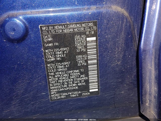 Nissan ROGUE S 2018 KNMAT2MV3JP552436 Image 9