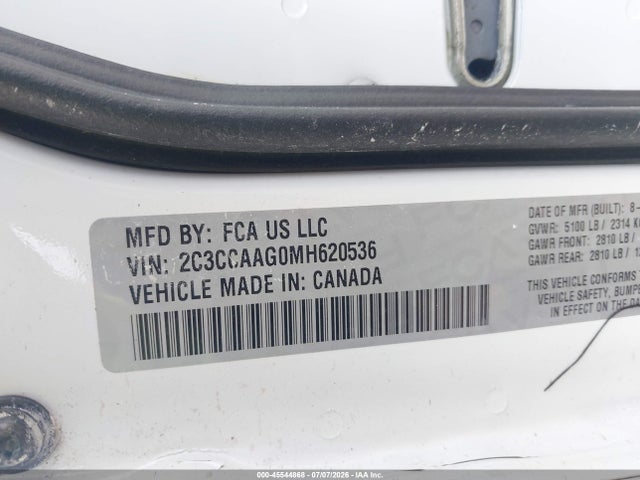 Продаж на аукціоні авто 2021 Chrysler 300 Touring, vin: 2C3CCAAG0MH620536, номер лоту: 45544868
