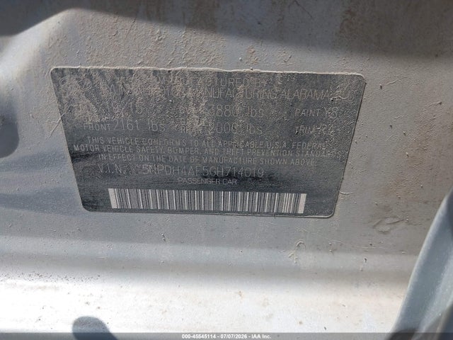 45545114 :رقم المزاد ، 5NPDH4AE5GH714019 vin ، 2016 Hyundai Elantra Se مزاد بيع