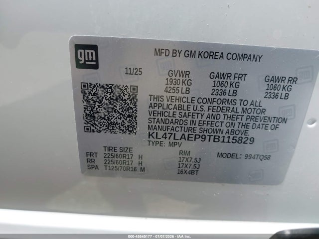 KL47LAEP9TB115829 Buick Envista Preferred Fwd