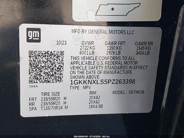 GMC Acadia Awd Denali 2023 1GKKNXLS5PZ263398 Image 9
