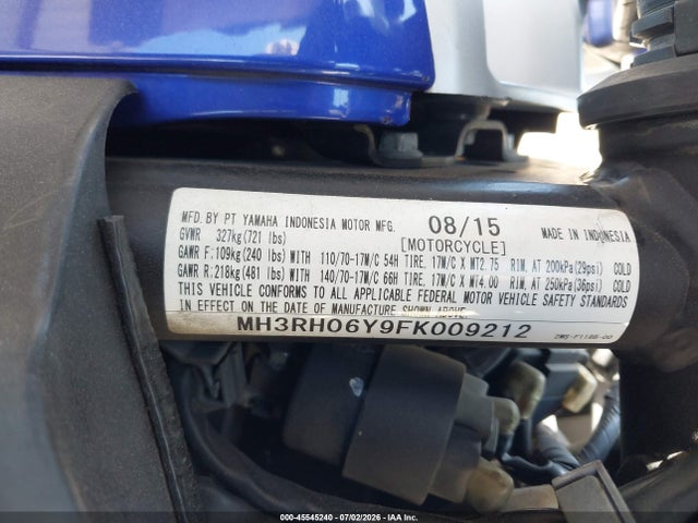 Yamaha YZFR3 2015 MH3RH06Y9FK009212 Image 10