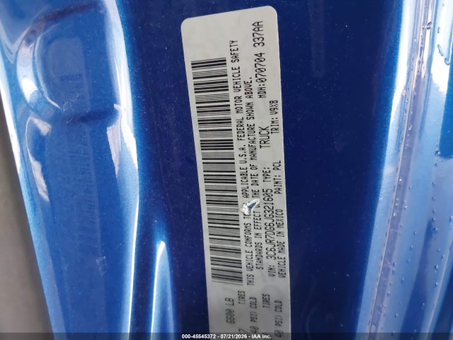 Продаж на аукціоні авто 2018 Ram 1500, vin: 3C6JR7DG6JG321605, номер лоту: 45545372