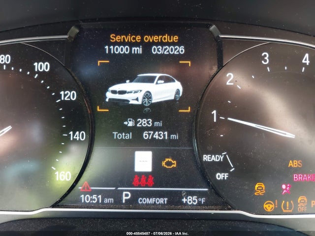 45545487 :رقم المزاد ، 3MW5R1J04M8B81225 vin ، 2021 Bmw 330i مزاد بيع
