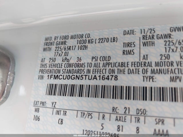 Ford Escape Active 2026 1FMCU0GN5TUA16478 Image 9