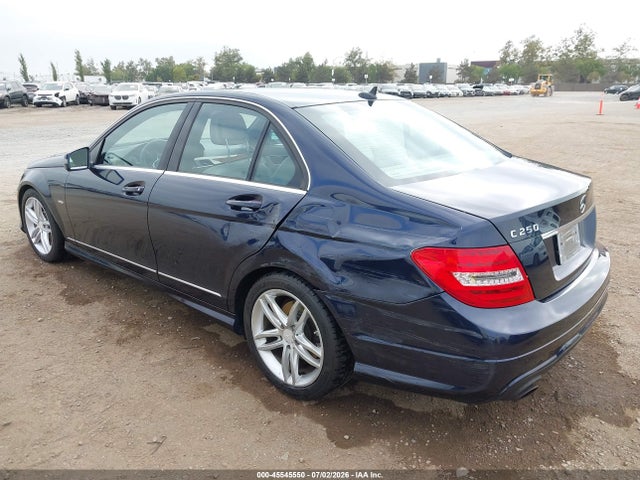 45545550 :رقم المزاد ، WDDGF4HB4CR231872 vin ، 2012 Mercedes-benz C 250 Sport مزاد بيع