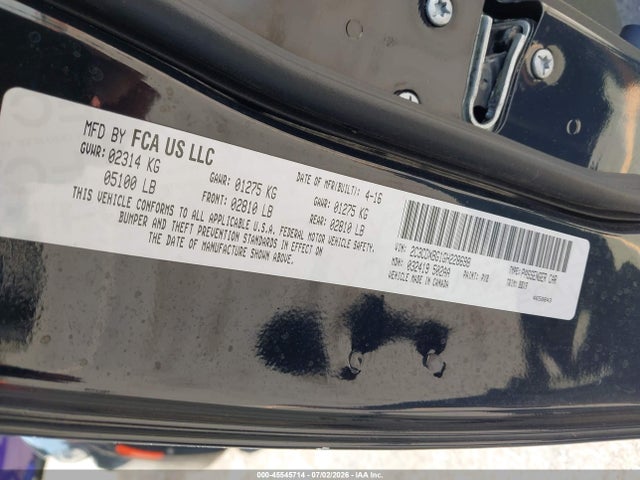 2C3CDXBG1GH228698 Dodge Charger Se