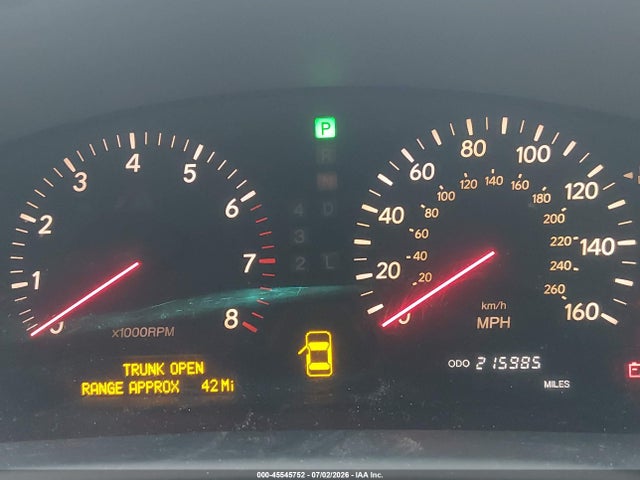 Aukcja sprzedaży 2002 Lexus Ls 430, vin: JTHBN30F020079252, numer aukcji: 45545752