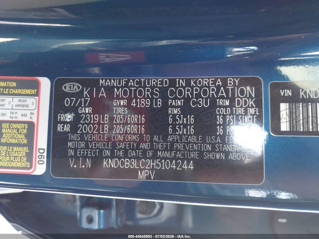 KIA NIRO LX 2017 KNDCB3LC2H5104244 Image 9