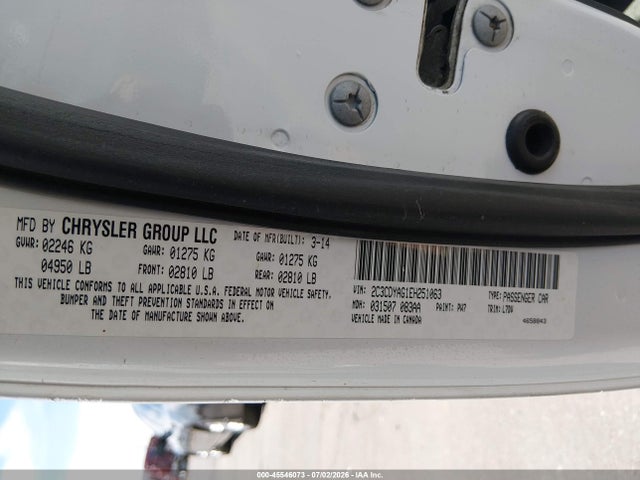 2014 Dodge Challenger Sxt მანქანა იყიდება აუქციონზე, vin: 2C3CDYAG1EH251063, აუქციონის ნომერი: 45546073