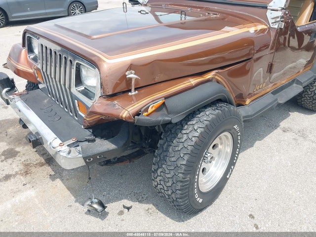 1987 Jeep Wrangler Laredo მანქანა იყიდება აუქციონზე, vin: 2BCCE8149HB508901, აუქციონის ნომერი: 45546115