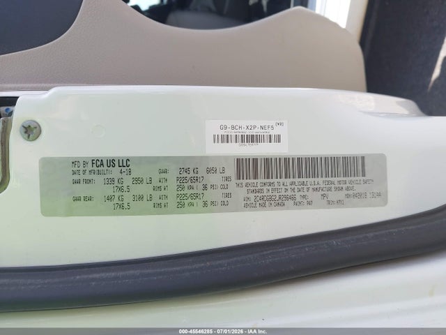 Dodge Grand Caravan Se 2018 2C4RDGBG2JR296466 Image 9